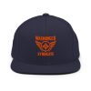 classic-snapback-navy-front-68ba59966c412.jpg Orange Embroidered Brand Logo Snapback | Premium