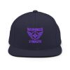 Purple Embroidered Brand Logo Snapback | Premium