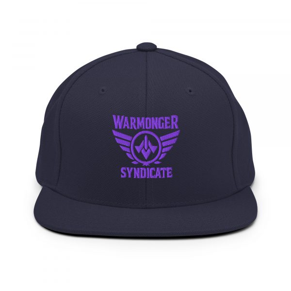 Purple Embroidered Brand Logo Snapback | Premium