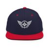 classic-snapback-navy-red-front-68ba48545b191.jpg White Embroidered Logo Snapback | Premium