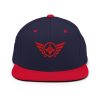 classic-snapback-navy-red-front-68ba554b29cf8.jpg Red Embroidered Logo Snapback | Premium