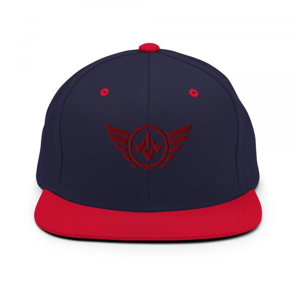Maroon Embroidered Logo Snapback | Premium