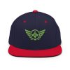 Kiwi Green Embroidered Logo Snapback | Premium