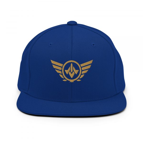 Old Gold Embroidered Logo Snapback | Premium