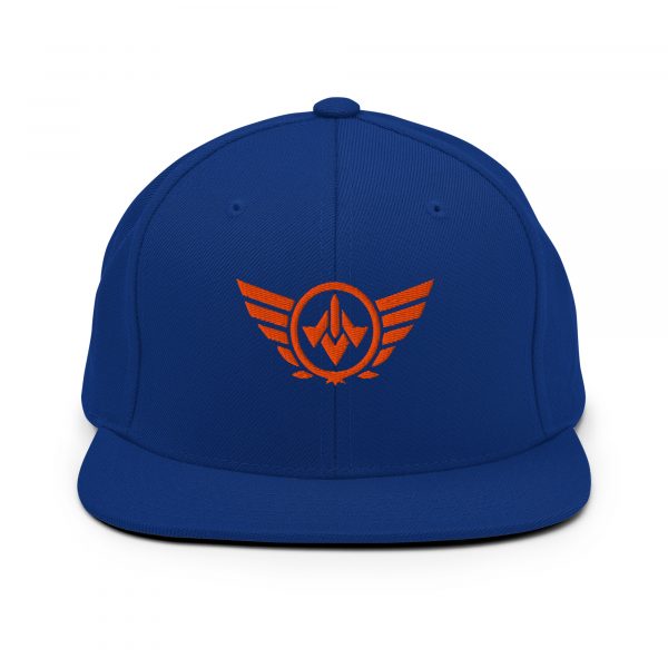Orange Embroidered Logo Snapback | Premium