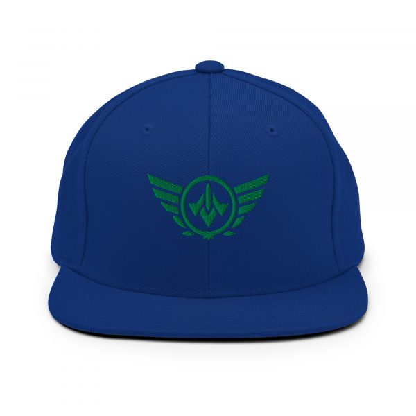 Kelly Green Embroidered Logo Snapback | Premium