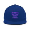 Purple Embroidered Brand Logo Snapback | Premium
