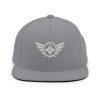 classic-snapback-silver-front-68ba48545ffd5.jpg White Embroidered Logo Snapback | Premium
