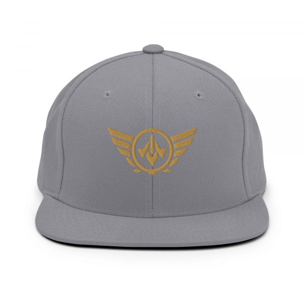 Old Gold Embroidered Logo Snapback | Premium