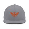 Orange Embroidered Logo Snapback | Premium