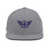 classic-snapback-silver-front-68ba55b726118.jpg Navy Embroidered Logo Snapback | Premium