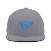 classic-snapback-silver-front-68ba564c0900b.jpg Aqua Embroidered Logo Snapback | Premium