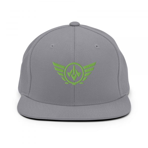 Kiwi Green Embroidered Logo Snapback | Premium