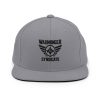 classic-snapback-silver-front-68ba58e691147.jpg Black Embroidered Brand Logo Snapback | Premium