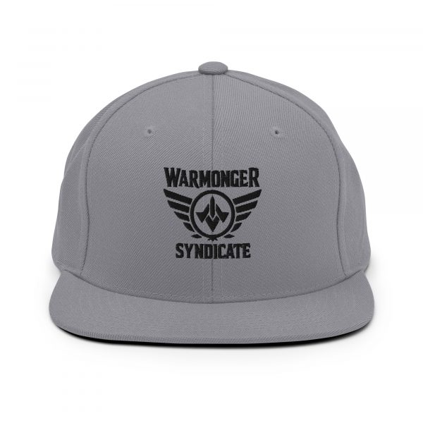 classic-snapback-silver-front-68ba58e691147.jpg Black Embroidered Brand Logo Snapback | Premium