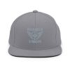 Grey Embroidered Brand Logo Snapback | Premium