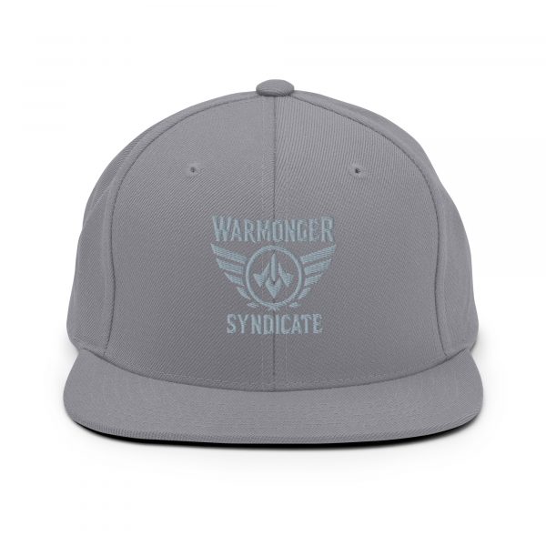 Grey Embroidered Brand Logo Snapback | Premium
