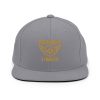 Old Gold Embroidered Brand Logo Snapback | Premium
