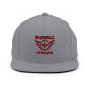Maroon Embroidered Brand Logo Snapback | Premium