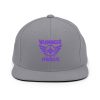 Purple Embroidered Brand Logo Snapback | Premium