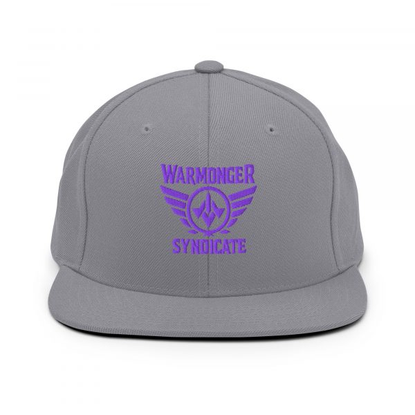 Purple Embroidered Brand Logo Snapback | Premium