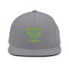 Kiwi Green Embroidered Brand Logo Snapback | Premium