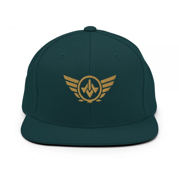 Old Gold Embroidered Logo Snapback | Premium
