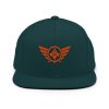 Orange Embroidered Logo Snapback | Premium