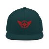 classic-snapback-spruce-front-68ba554b2a900.jpg Red Embroidered Logo Snapback | Premium