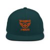 classic-snapback-spruce-front-68ba59966f49e.jpg Orange Embroidered Brand Logo Snapback | Premium