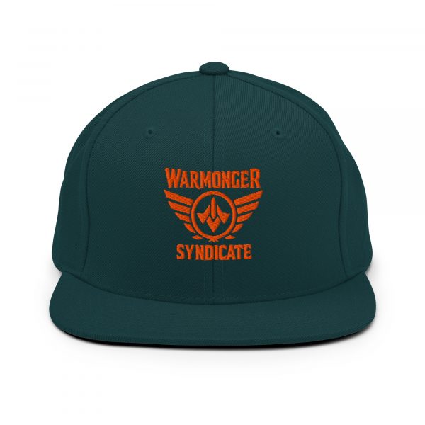 classic-snapback-spruce-front-68ba59966f49e.jpg Orange Embroidered Brand Logo Snapback | Premium
