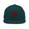 Maroon Embroidered Brand Logo Snapback | Premium