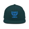 classic-snapback-spruce-front-68ba5af5b5843.jpg Aqua Embroidered Brand Logo Snapback | Premium