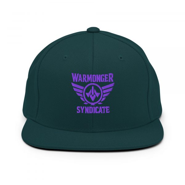 Purple Embroidered Brand Logo Snapback | Premium
