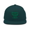 Kelly Green Embroidered Brand Logo Snapback | Premium