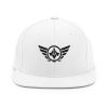 classic-snapback-white-front-68ba48c2c70a0.jpg Black Embroidered Logo Snapback | Premium
