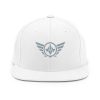 classic-snapback-white-front-68ba490626ffb.jpg Grey Embroidered Logo Snapback | Premium