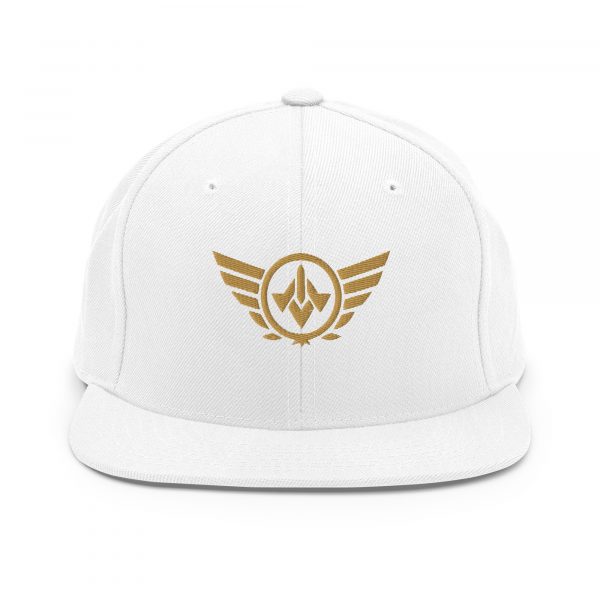 Old Gold Embroidered Logo Snapback | Premium