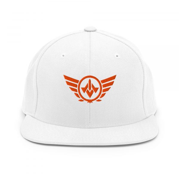 Orange Embroidered Logo Snapback | Premium
