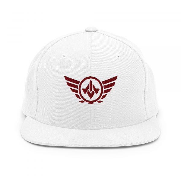 Maroon Embroidered Logo Snapback | Premium