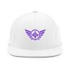 Purple Embroidered Logo Snapback | Premium