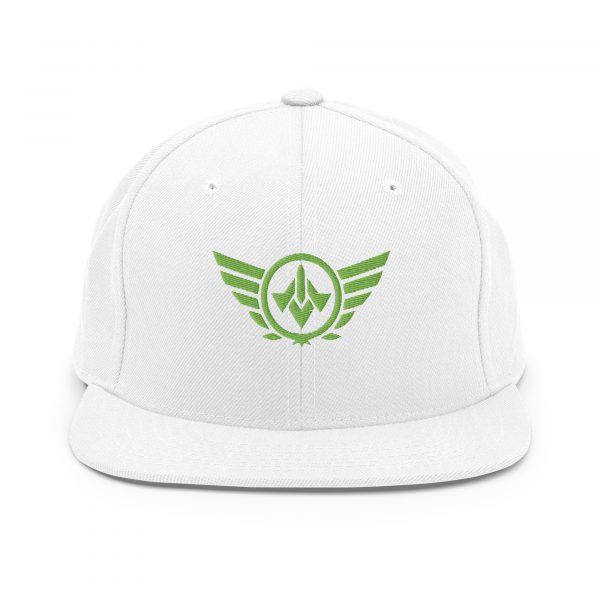 Kiwi Green Embroidered Logo Snapback | Premium