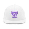 Purple Embroidered Brand Logo Snapback | Premium