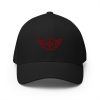 closed-back-structured-cap-black-front-68bb5853640f6.jpg Maroon Embroidered Logo Structured Cap | Flexfit