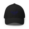 Navy Embroidered Logo Structured Cap | Flexfit