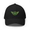 Kiwi Green Embroidered Logo Structured Cap | Flexfit