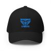 Aqua Embroidered Brand Logo Structured Cap | Flexfit