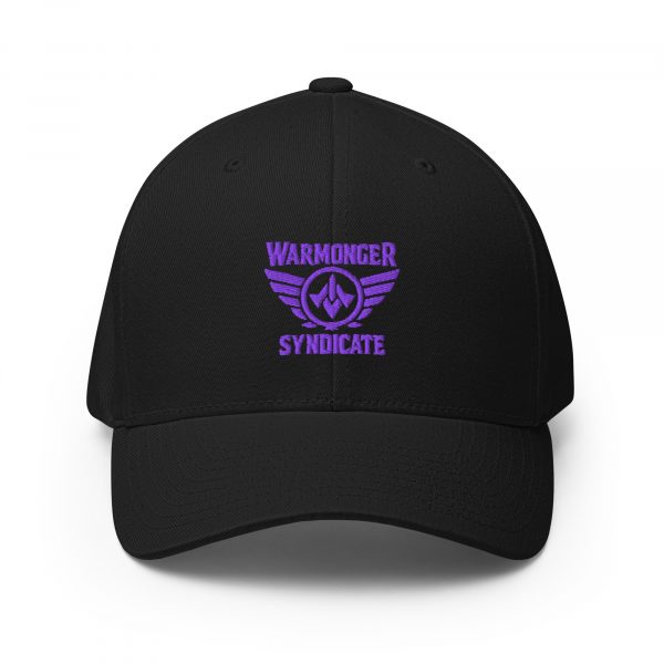 Purple Embroidered Brand Logo Structured Cap | Flexfit