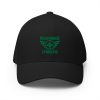 Kelly Green Embroidered Brand Logo Structured Cap | Flexfit