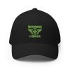 closed-back-structured-cap-black-front-68bb5e9783ed2.jpg Kiwi Green Embroidered Brand Logo Structured Cap | Flexfit